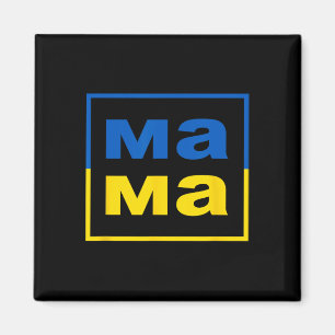 Mama Ukrainische Mutter Flagge der Ukraine Stolze Magnet