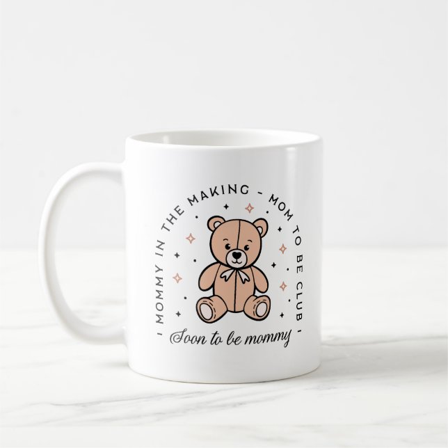 Mama, um eine Klubmama-Preppy Teddy Bären ästhetis Kaffeetasse (Links)