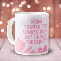 Mama Unbezahlter Therapeut Funny Floral Mutter Tag