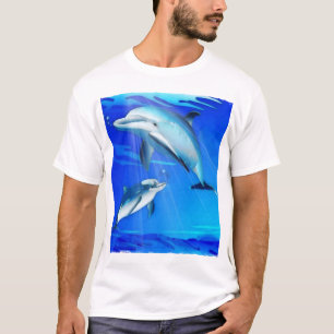 Mama-und Baby-Delphin T-Shirt