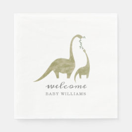 Mama und Baby Dinosaur Neutral Baby Dusche Serviette