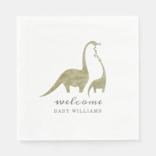 Mama und Baby Dinosaur Neutral Baby Dusche Serviette