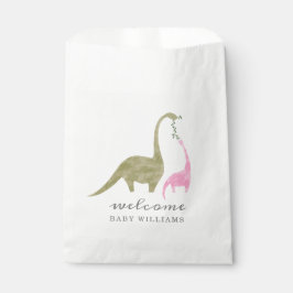 Mama und Baby Dinosaur Pink Baby Dusche Geschenktütchen