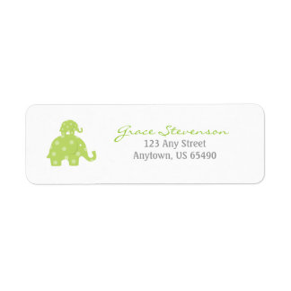 Mama und Baby Elephant Baby Labels