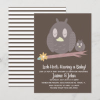 Mama und Baby Owl Woods Baby Shower Gender Reveal