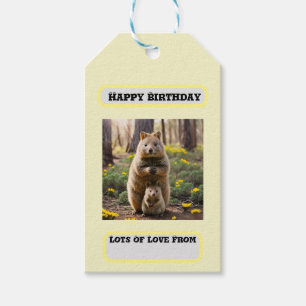 Mama und Baby Quokka, Geburtstag Geschenkanhänger