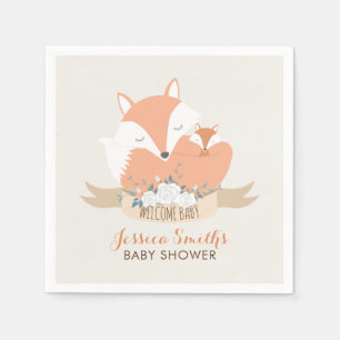 Mama und Baby Red Fox Baby Dusche Serviette
