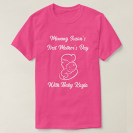MAMA UND BABY SILHOUETTE T - Shirt DER ERSTEN MUTT