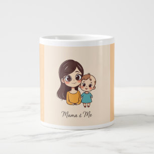 Mama und Baby-Tasse Jumbo-Tasse