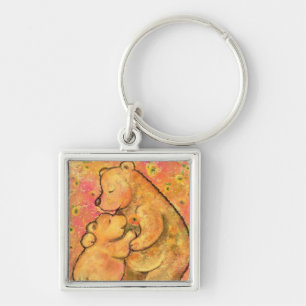 Mama und Babybär - Bild hinzufügen / Text / Name Schlüsselanhänger