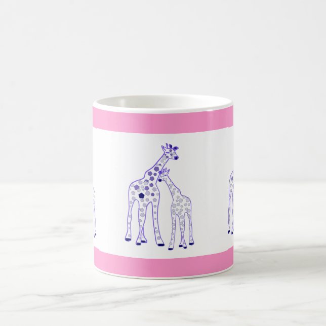 Mama- und Babygiraffe Tasse (Mittel)
