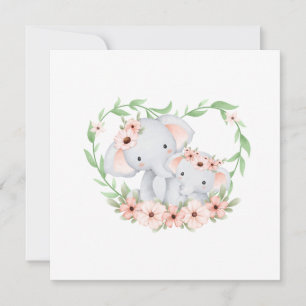 Mama- und Babykarte Einladung