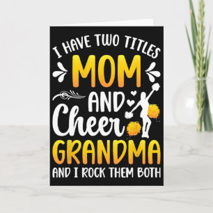 Mama und Cheer-Oma einer Cheerleader-Oma Karte