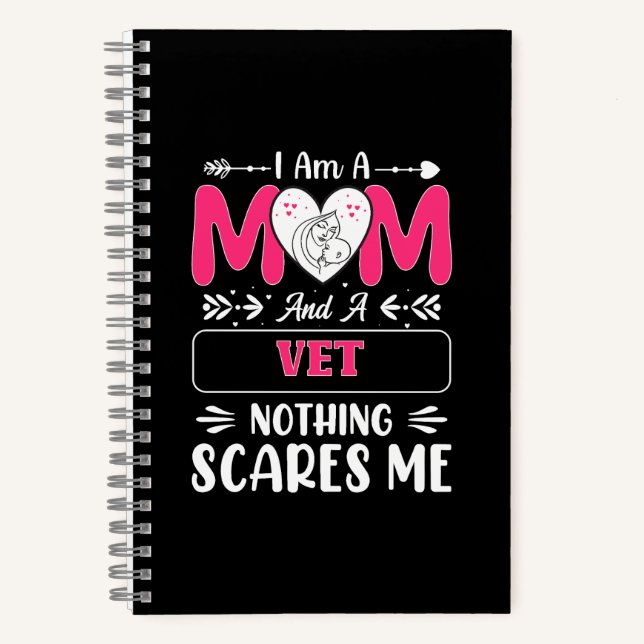 Mama und ein Tierarzt nichts macht mir Sorgen, lus Notizbuch (Vorderseite)