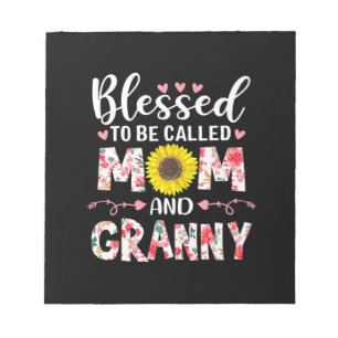 Mama und Granny Floral Geburtstag Notizblock