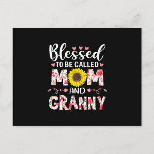 Mama und Granny Floral Geburtstag Postkarte