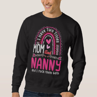 Mama und Gruscha ich rocken sie beide Leopard Rege Sweatshirt
