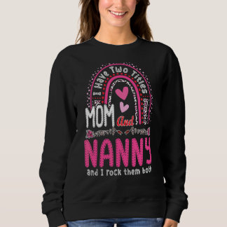Mama und Gruscha ich rocken sie beide Leopard Rege Sweatshirt