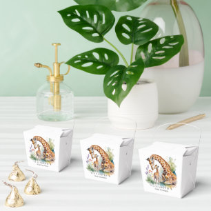 Mama und ich Aquarell-Giraffe-Baby-Party Geschenkschachtel