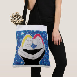 Mama und ich drucken überall große Tasche