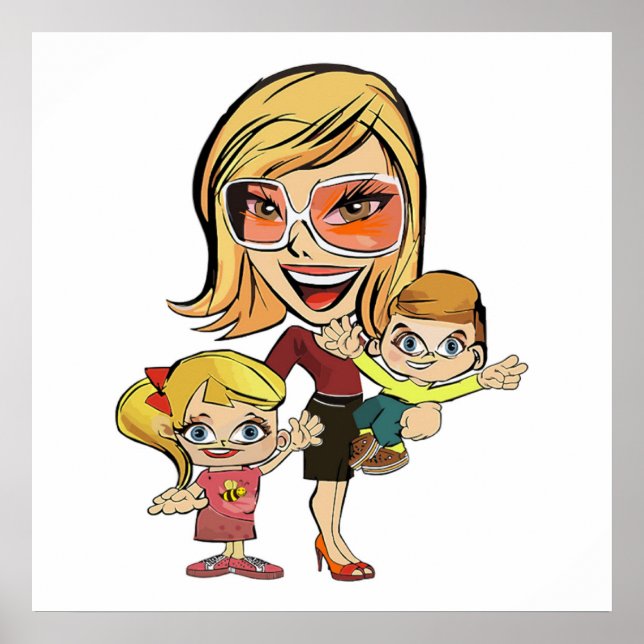 MAMA UND KINDER POSTER (Vorne)