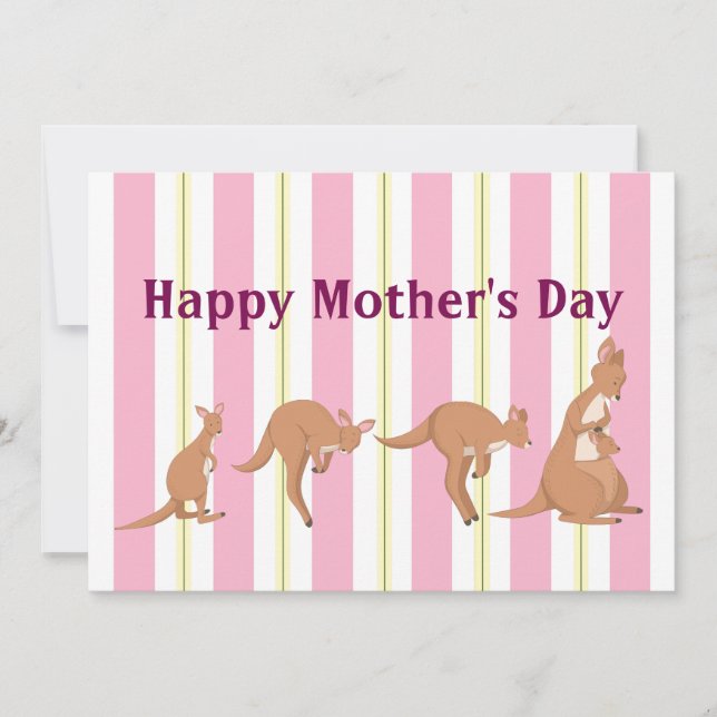 Mama und Kinderpauschale Feiertagskarte (Vorderseite)