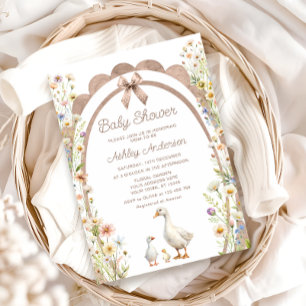 Mama und kleine Gössel-Baby-Shower-Einladung Einladung