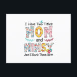 Mama und Mimsy Floral Geburtstag Postkarte<br><div class="desc">Mama und Mimsy Floral Geburtstag</div>
