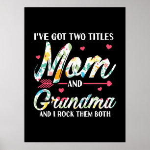 Mama und Oma Geburtstag Poster