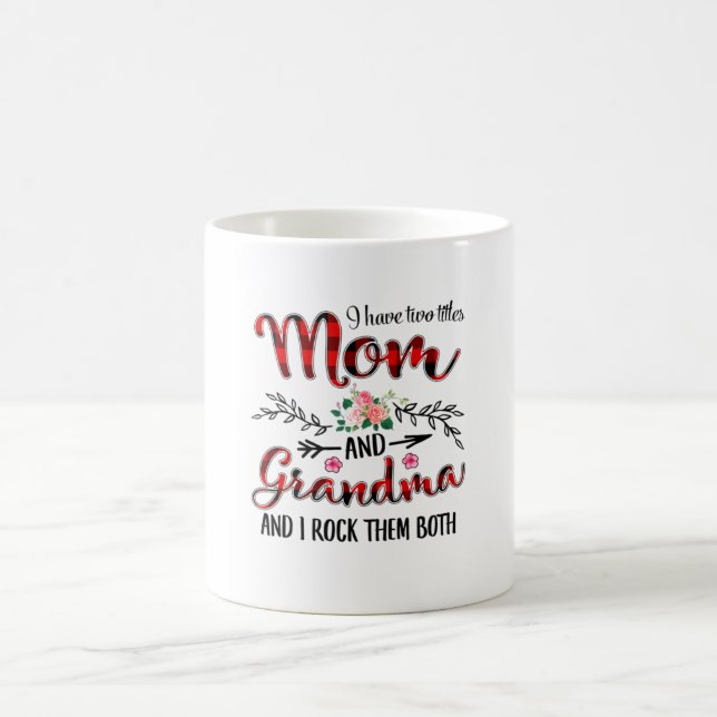 Mama und Oma zum Geburtstag Kaffeetasse (Mittel)