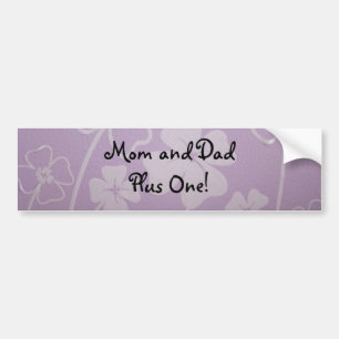 Mama und Papa Plus Eins! Autoaufkleber individuell