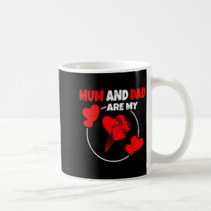 Mama und Papa sind mein Valentinstag Valentinstag Kaffeetasse