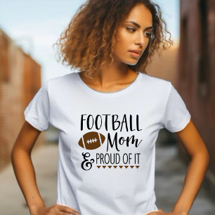 Mama und Stolz des Fußballs T-Shirt