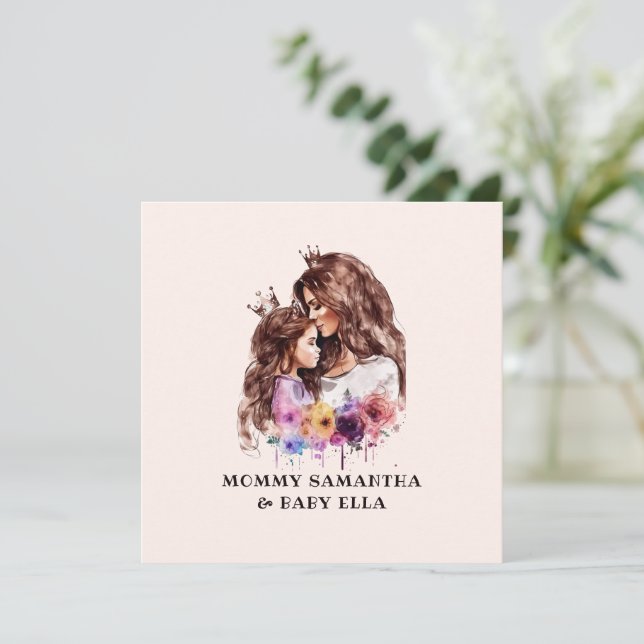 Mama und Tochter von Aquarellen (3) (Stehend Vorderseite)