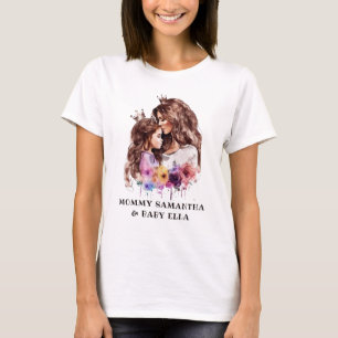 Mama und Tochter von Aquarellen (3) T-Shirt