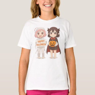 Mama- und Vampirmädchen aus niedlichen Tieren T-Shirt
