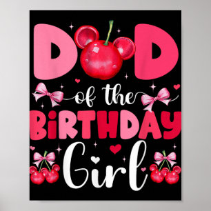 Mama und Vater der Geburt-Familie Cherry Bow Poster