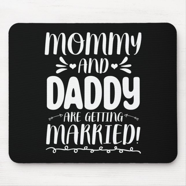 Mama und Vater der Zukunft von Braut und Baum werd Mousepad (Vorne)