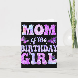 Mama und Vater Geburtstag Girl Butterfly Party D Karte