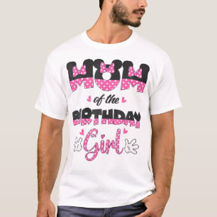 Mama und Vater Geburtstagsmäuse - Familienmatte T-Shirt
