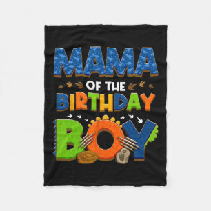 Mama und Vater Mama Geburtstag Boy Dinosaurier Fam Fleecedecke