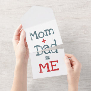Mama und Vater sind Ich All In One Einladung