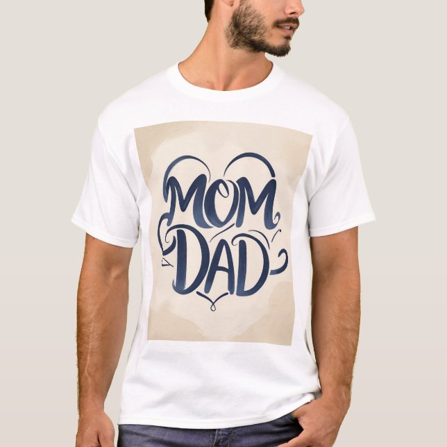 Mama und Vater T-Shirt (Vorderseite)