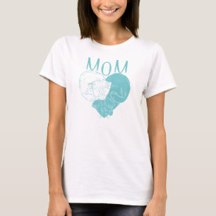 Mama und zwei Herzkatzen T-Shirt