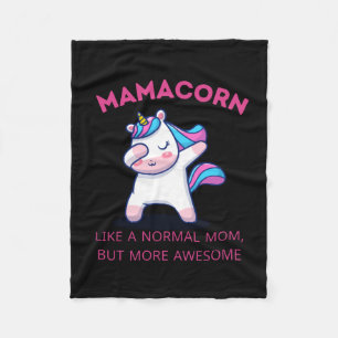 Mama Unicorn Fan Club Fleecedecke