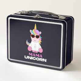 Mama Unicorn Magic Squad Metall Brotdose
