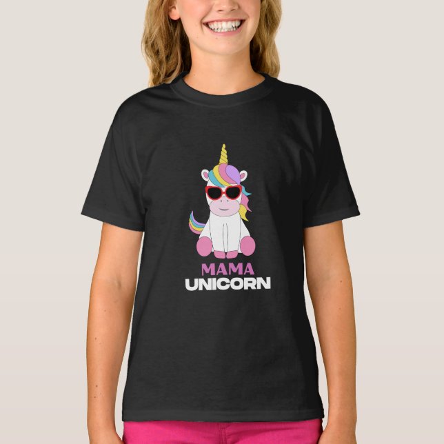 Mama Unicorn Magic Squad T-Shirt (Vorderseite)
