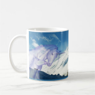 Mama Unicorn und Baby Kaffeetasse