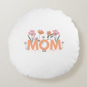 Mama unser Familienkissen Rundes Kissen