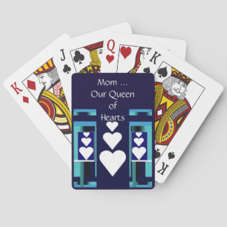 MAMA, unsere Königin der Herz-Spielkarten/Blau Spielkarten